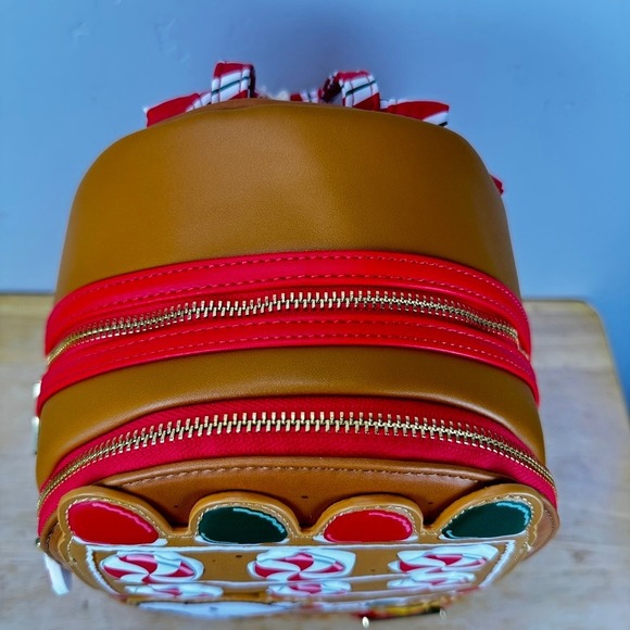 Loungefly Peanuts Snoopy Gingerbread House Mini Backpack Woodstock‎ Peppermint main image 6